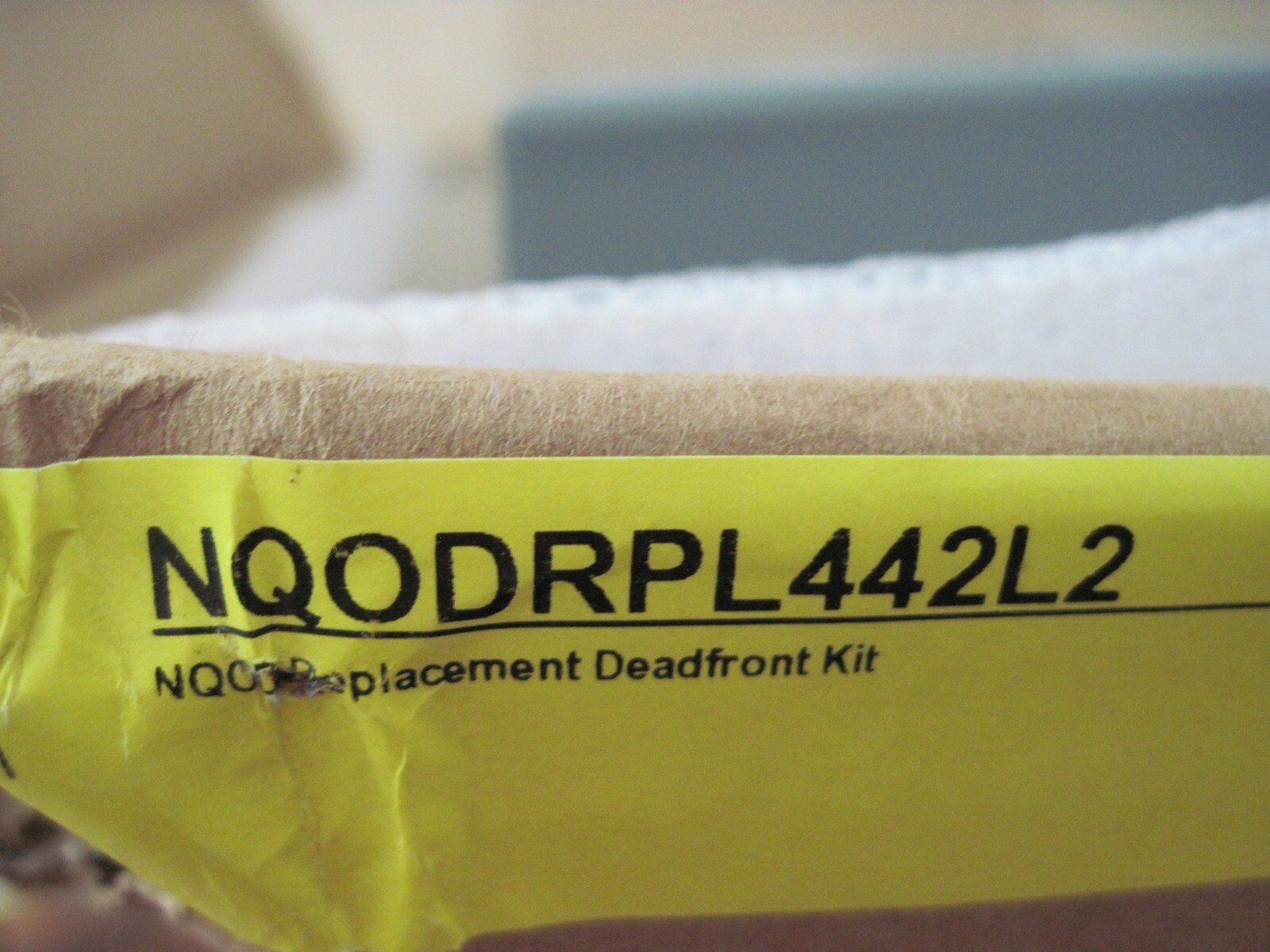 Square D NQODRPL442L2 Replacement Deadfront Kit, Missing Screws