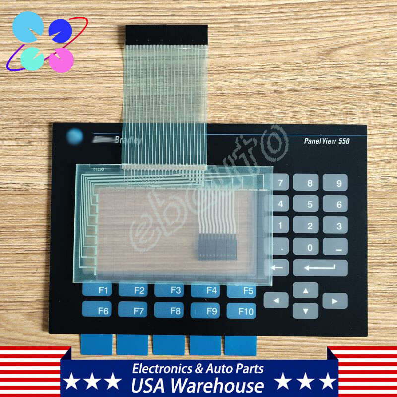 Touch Screen & Membrane Keypad for AB 2711-B5A1 Panel Glass PanelView 550