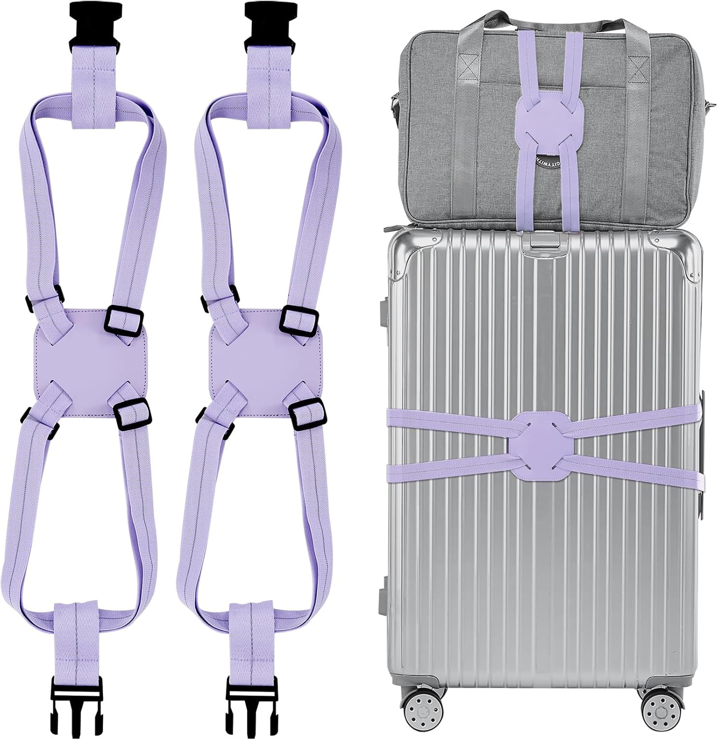 Travelkin Luggage Straps Bag Bungees add a Bag, Luggage Bungee for suitcases ...