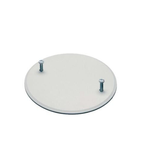 CASE/10  5653-1 Hubbell 5 in. Round Closure Plate, Blank, White