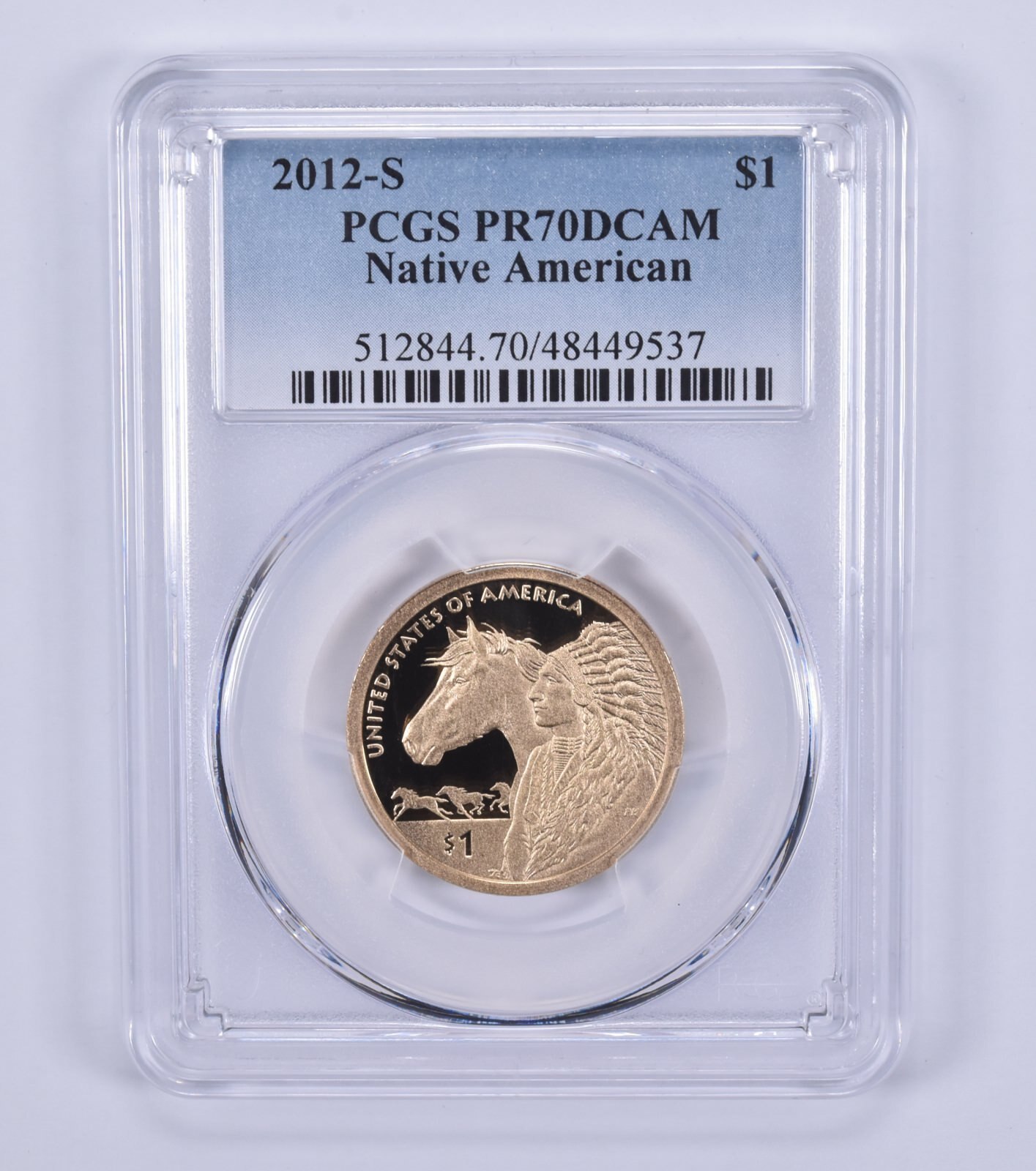 2012-S Sacagawea $1 Trade Routes PR70 DCAM PCGS Blue Label