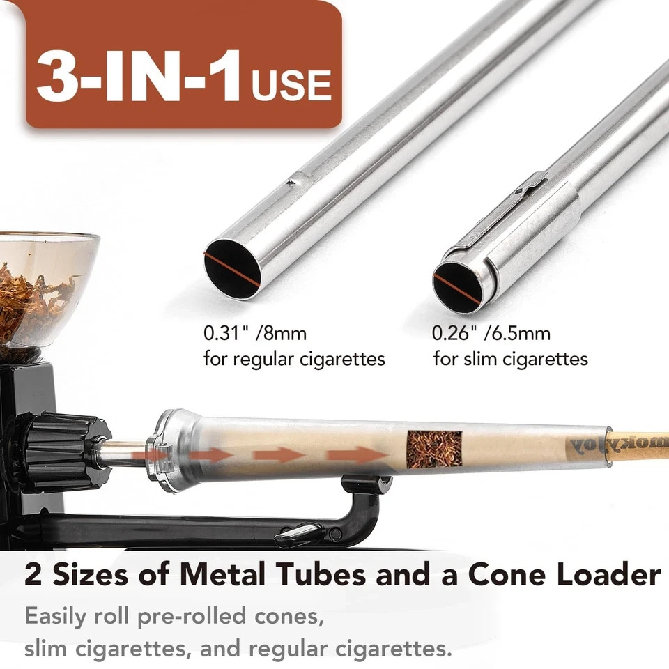 Electric Cigarette Rolling Machine & Automatic Preroll Cone Filler