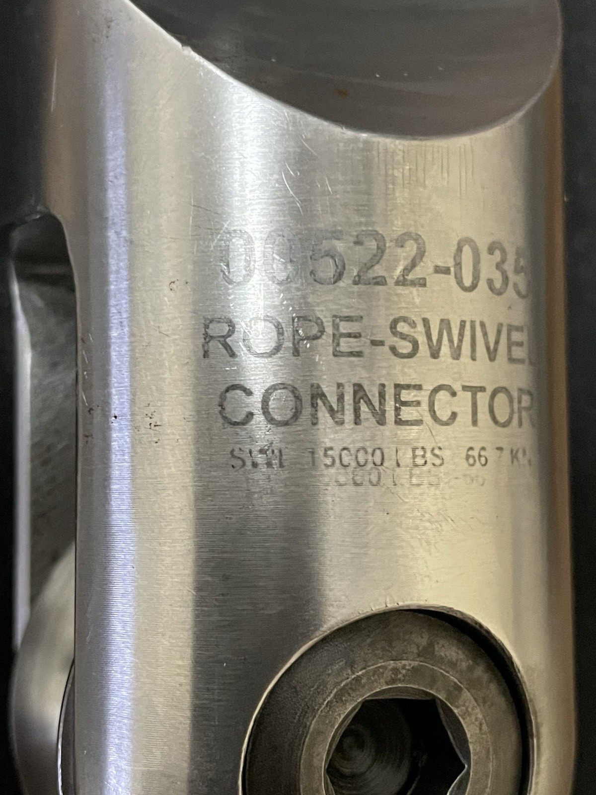 Current Tools 00522-035 Rope-to-Swivel Connector 15000 lbs SWL Cable Pulling