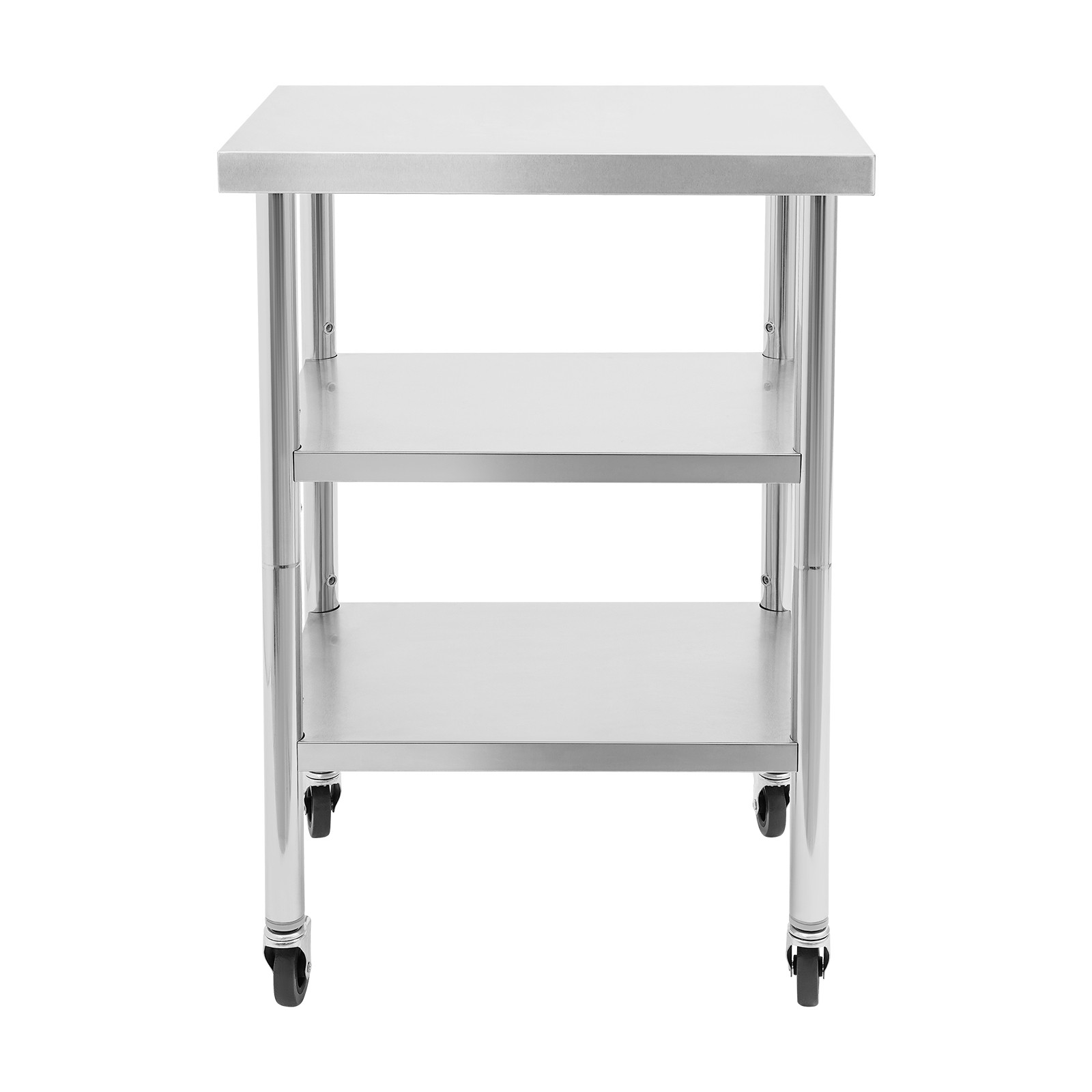 Work Table Commercial Work Table with Adjustable Under Shelves 3-Tier Work Table