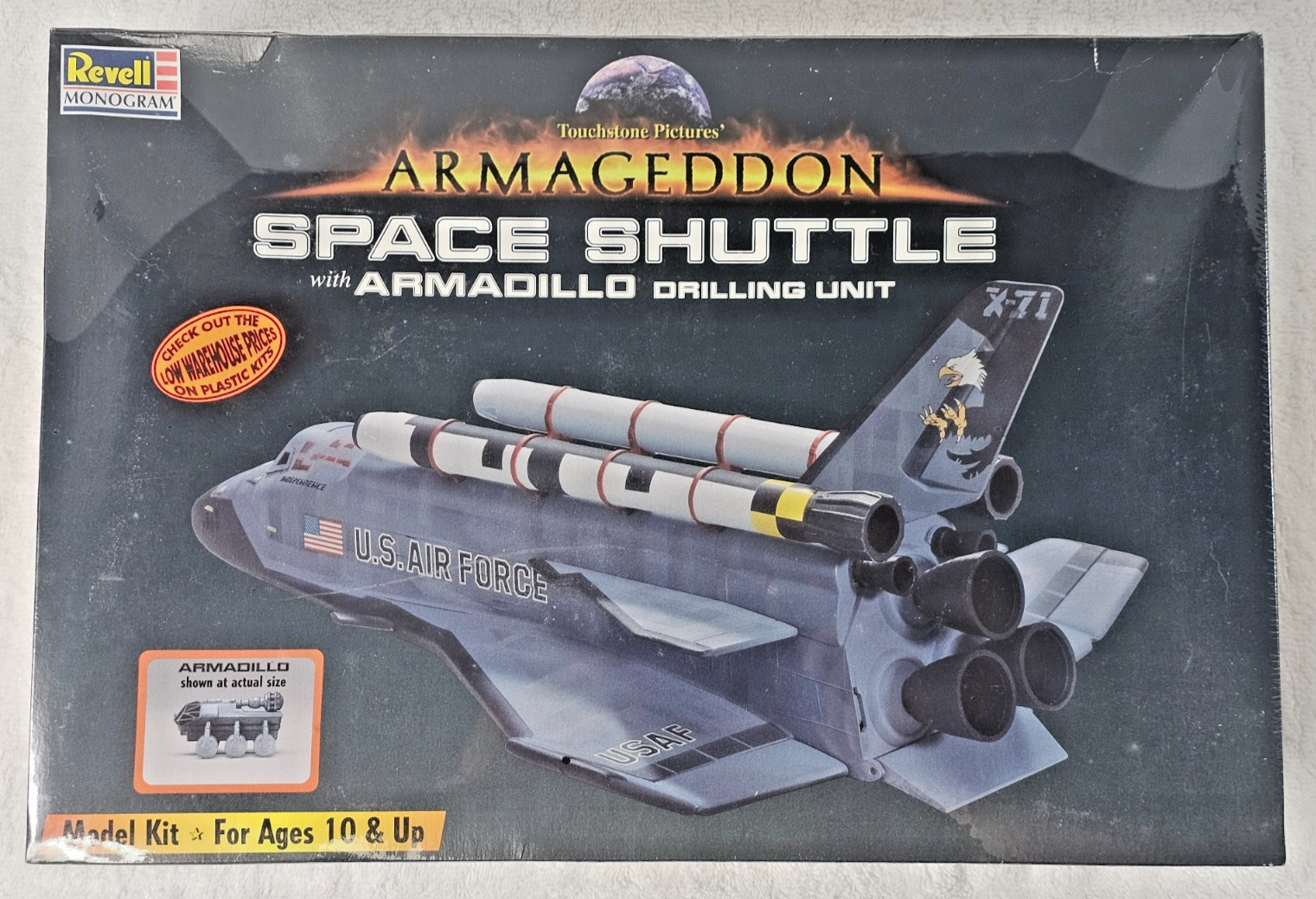 1998 Revell Armageddon Space Shuttle Armadillo Drilling Unit Kit 85-3627 - NEW