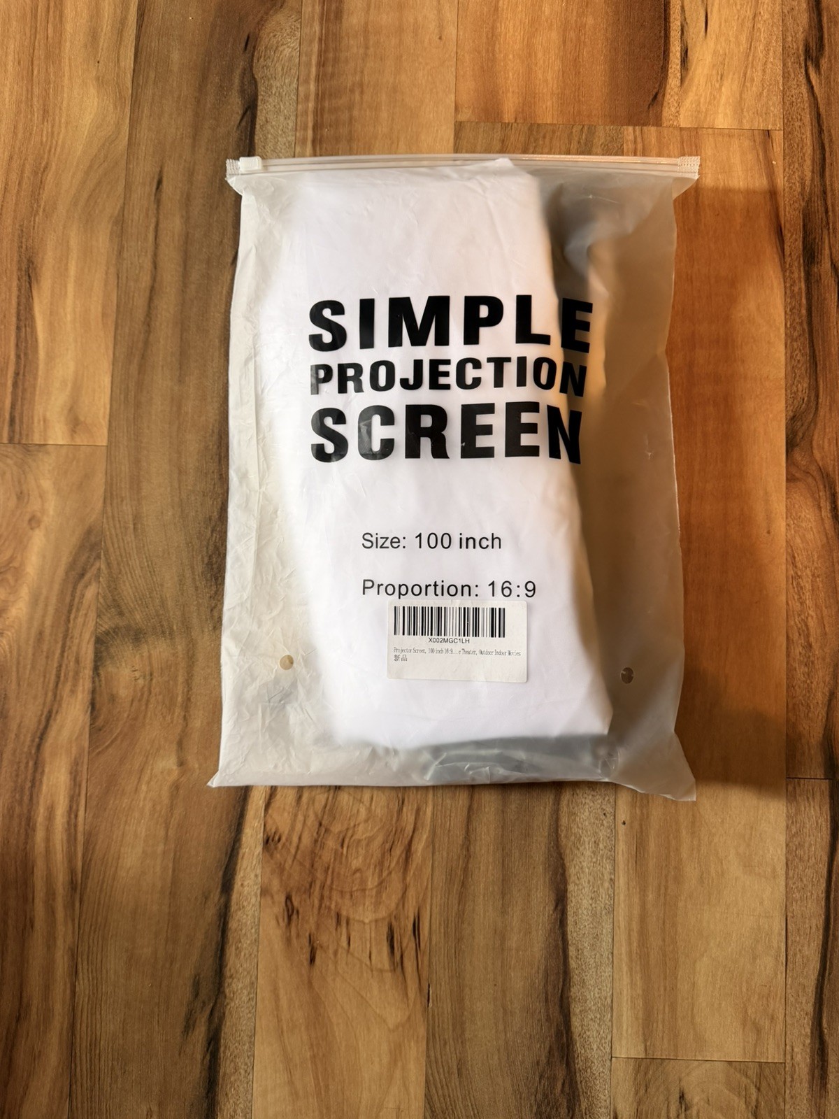 Portable Foldable Projector Screen Sheet 100 Inch NEW with Mounts