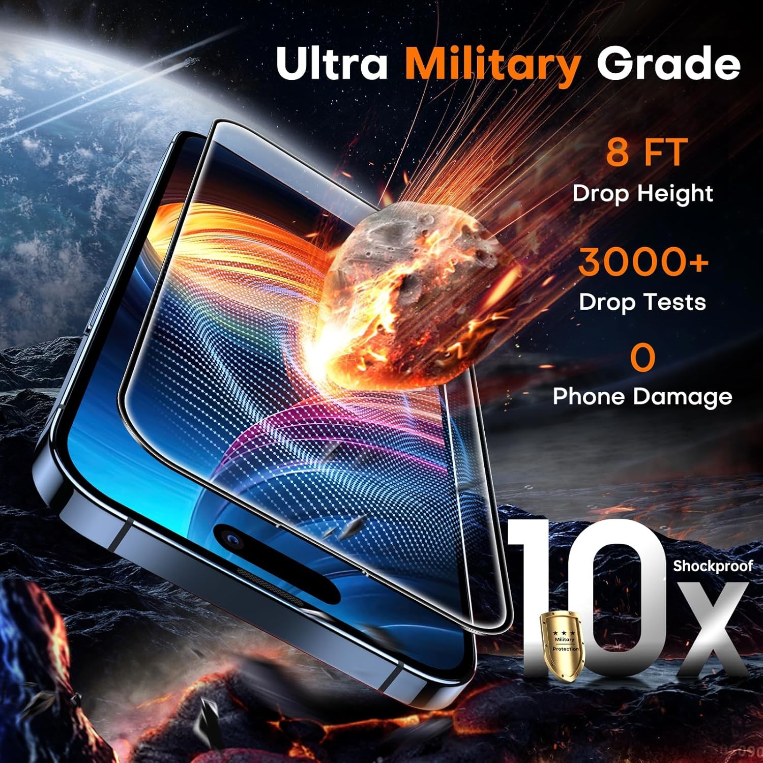 iPhone 15 Pro Max Screen Protector Tempered Glass