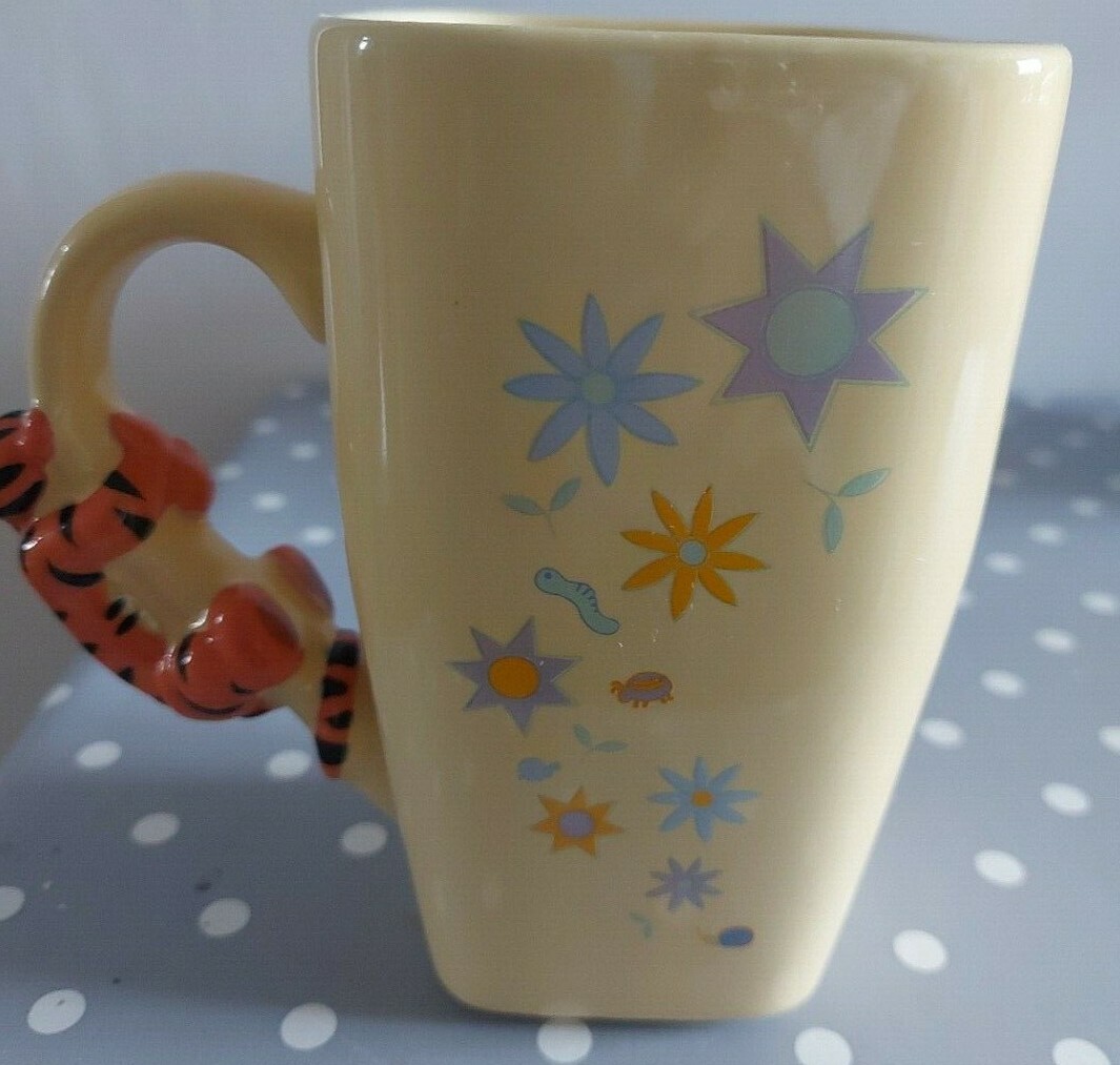 Disney Store Exclusive Tigger Mug square yellow