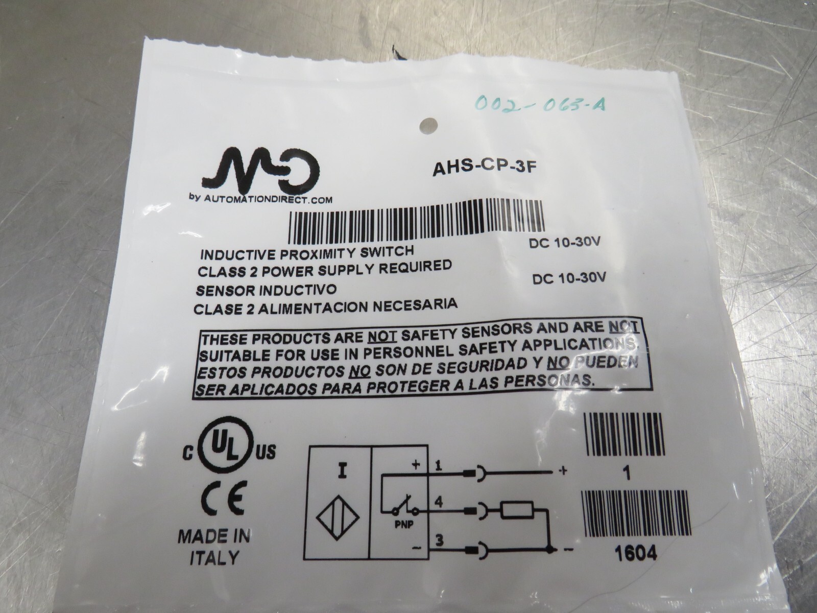 Automation Direct AHS-CP-3F Sensor