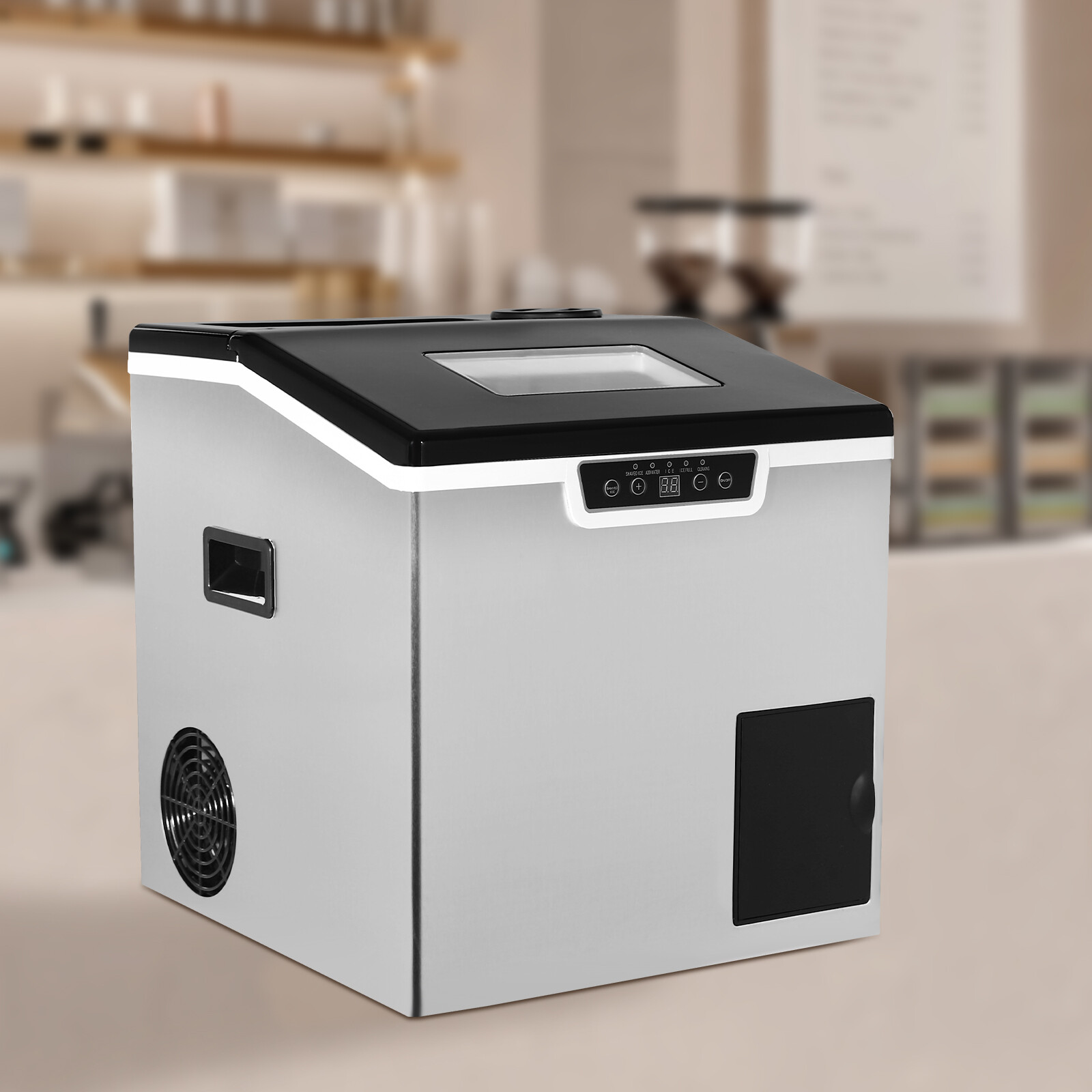 Self Dispensing Countertop Nugget Ice Maker, Crunchy Pebble Ice maker