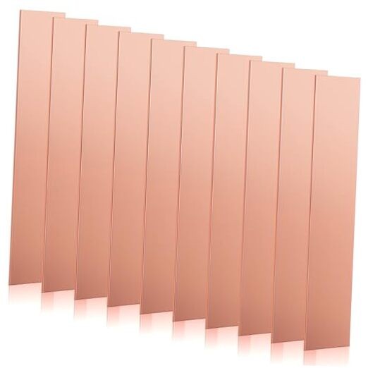 Pcs Pure Copper Anode Sheet (99.995% Pure) for Plating and Electroplating, 10