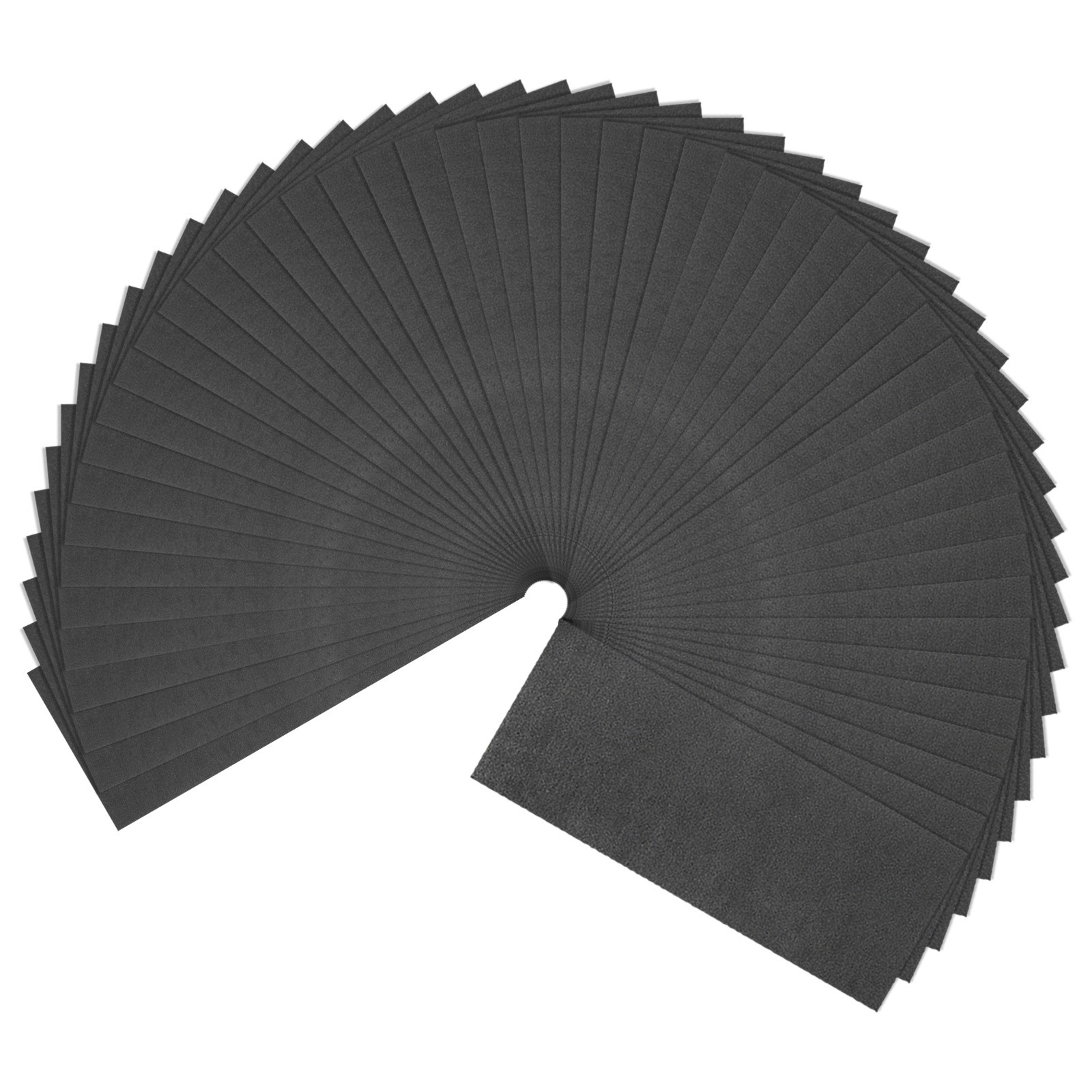 50pcs Sandpaper 1200 Grit Waterproof Backing Abrasive Wet Dry Sanding Sheets