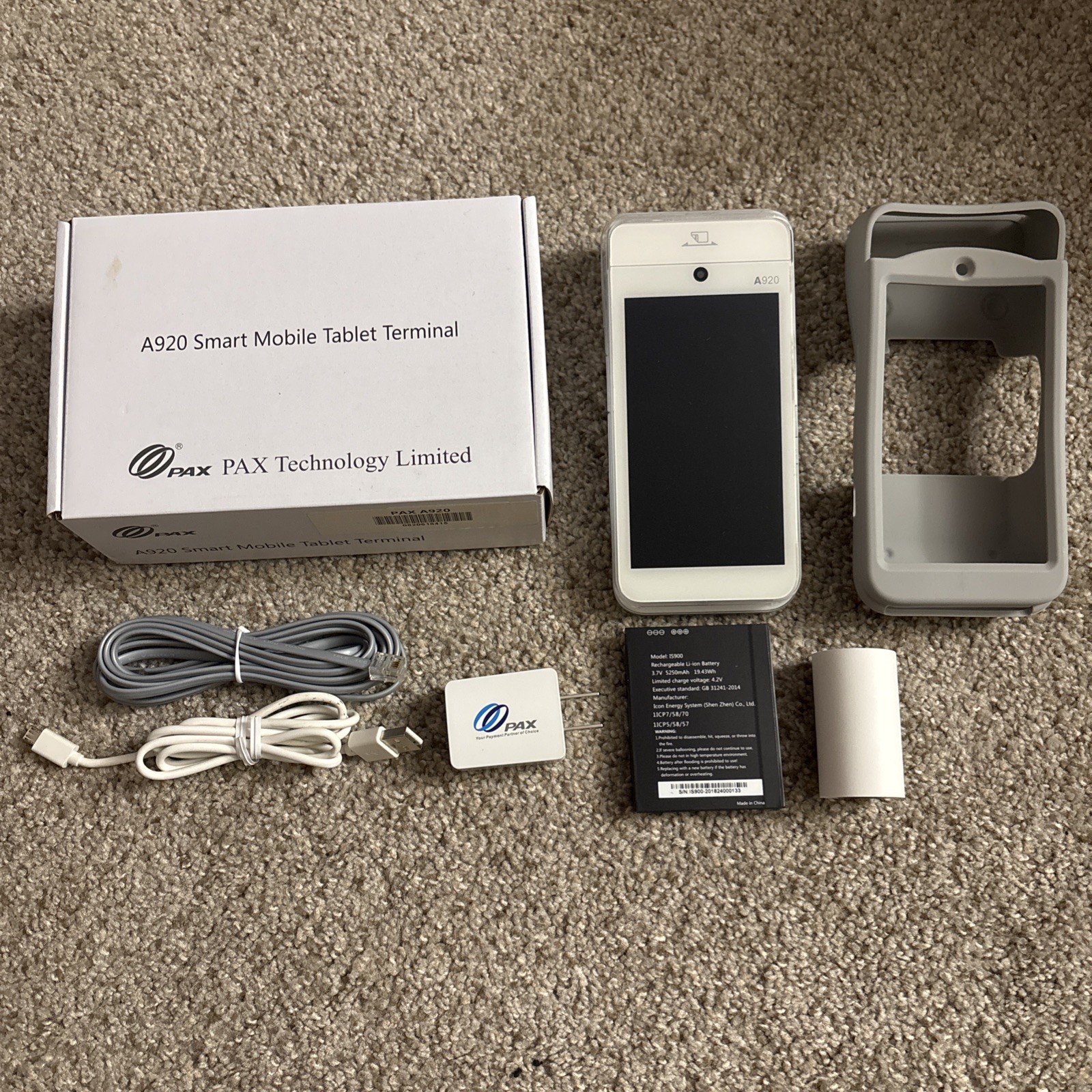 PAX A920 Smart Mobile Tablet Terminal Android A920-2AW-RD5-30EA (LOCKED)
