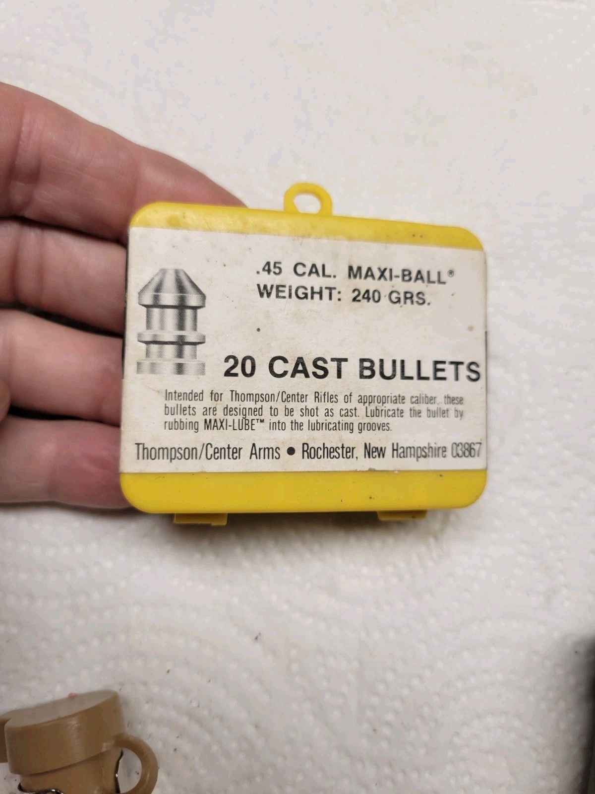 Muzzleloader lot Thompson/Center Arms Maxi-Ball 240gr .45 Cal
