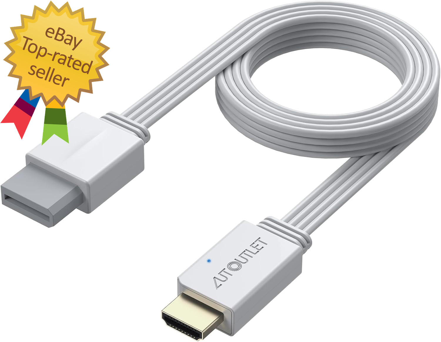 Wii to HDMI Cable Converter 1080P 5Ft/150Cm for Full HD Device, Adapter with HDM
