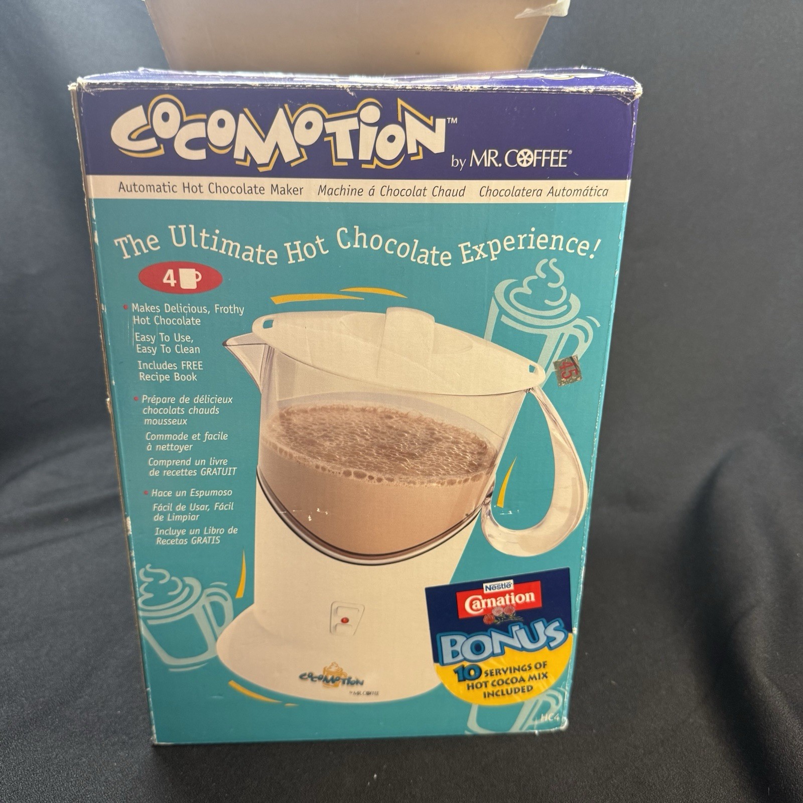Mr. Coffee Cocomotion HC4 Automatic Hot Chocolate Maker 4 Cup Preowned Clean