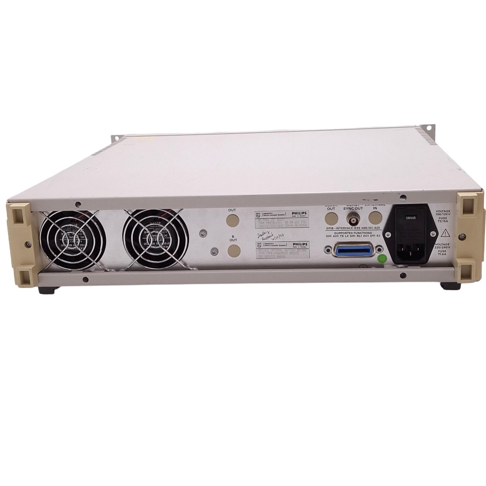 Philips PM5781 Programmable Pulse Generator, 125MHz, 2U Rack, 120VAC, GPIB