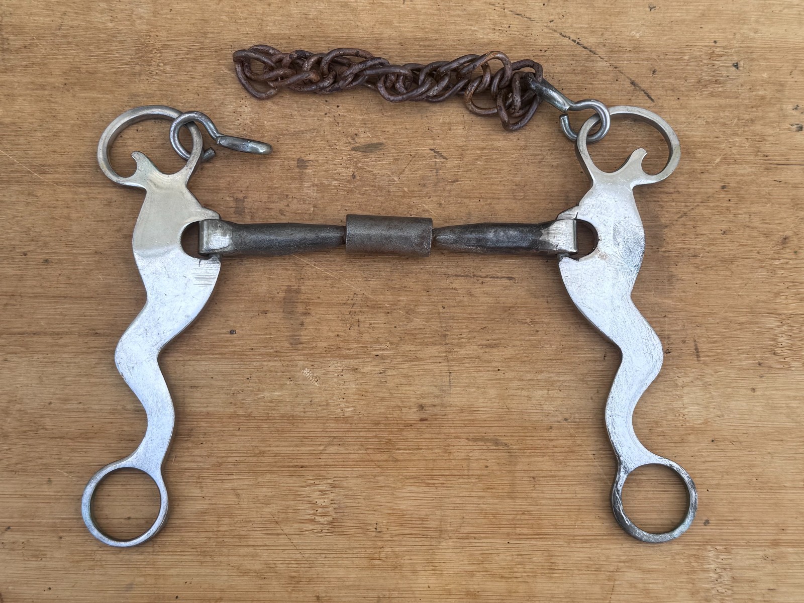Mike Beers Style Billy Allen Roller Mouth Short Shank Western Bit ~ 5"