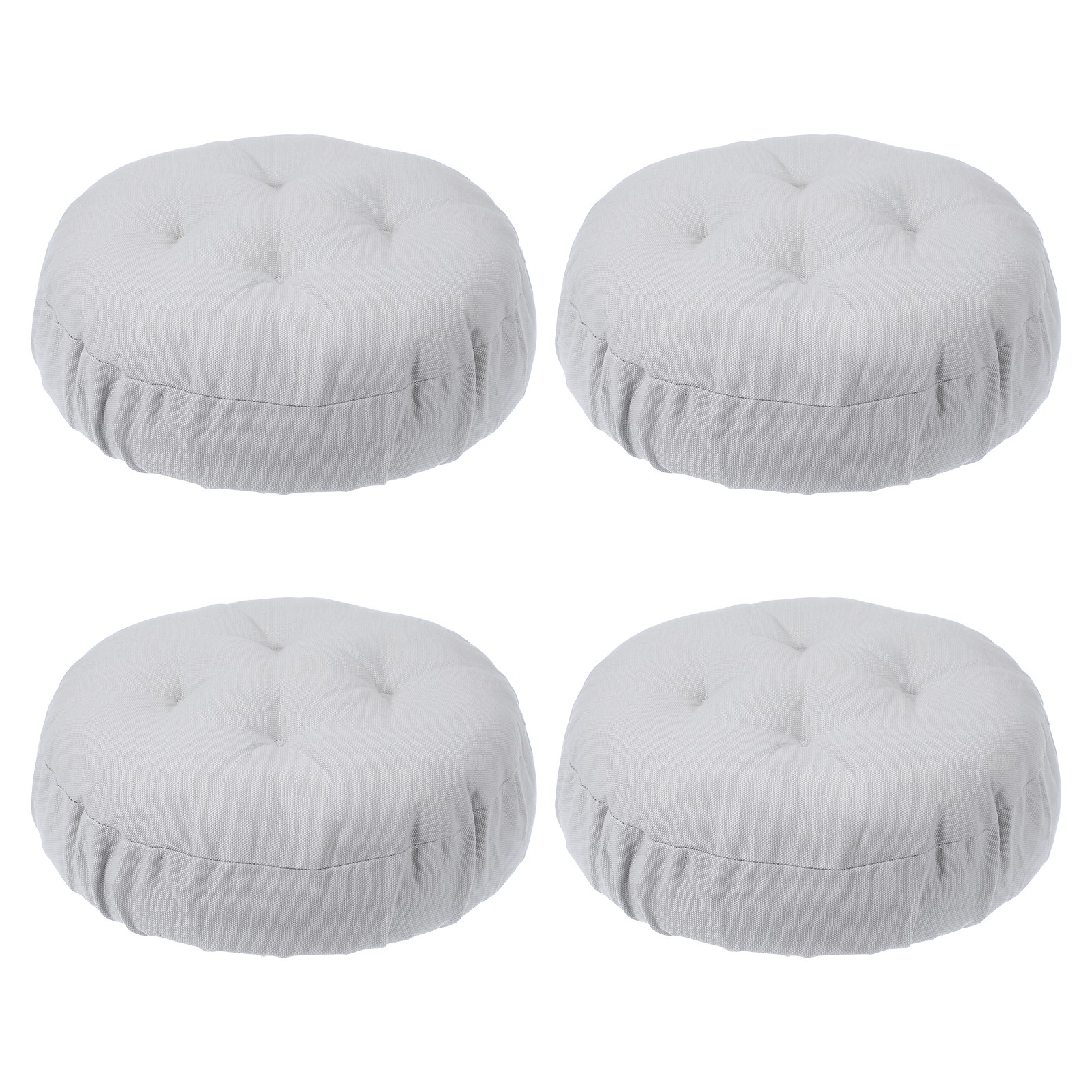 4Pcs Bar Stool Cover 12" Elastic Bar Stool Seat Covers, Light Gray