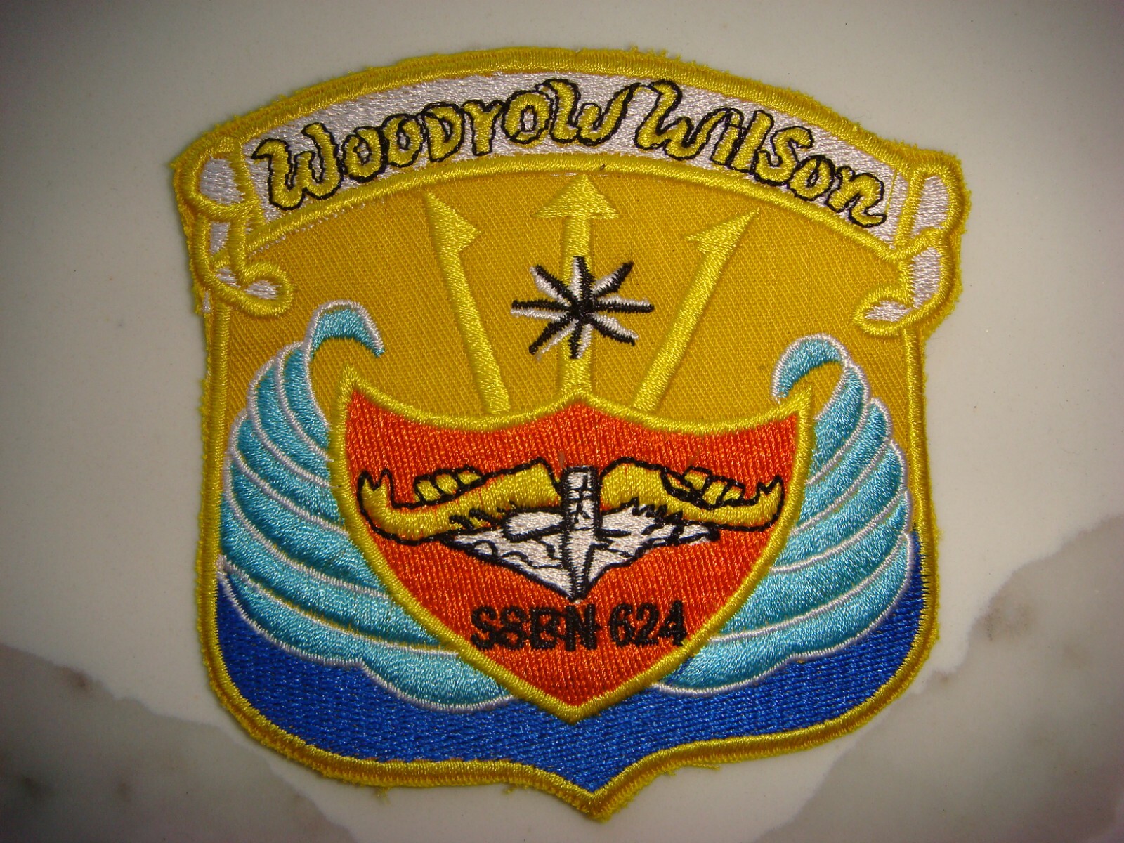 US NAVY PATCH USS WOODROW WILSON SSBN 624