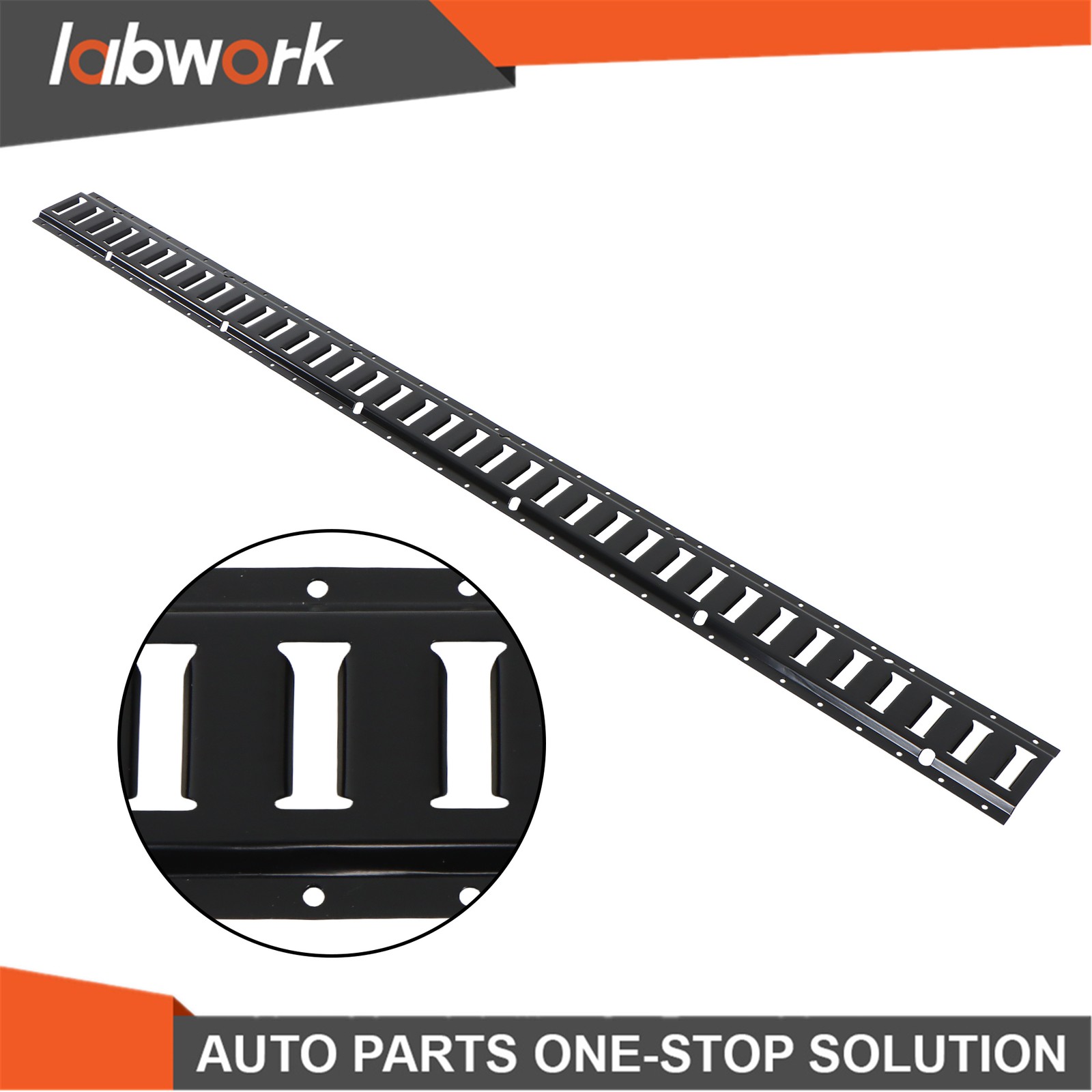 Labwork For Garages Vans Trailers 8Pack 6' E Track Tie Down Rail Kit Powder Coat