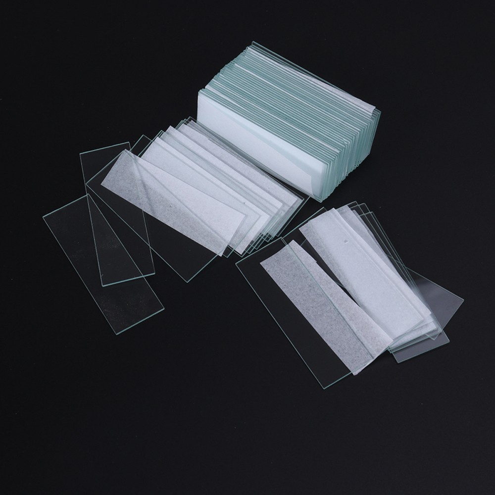 50 Slides Grade Specimens Prepared Microscope Slide Experiment Glass Slide