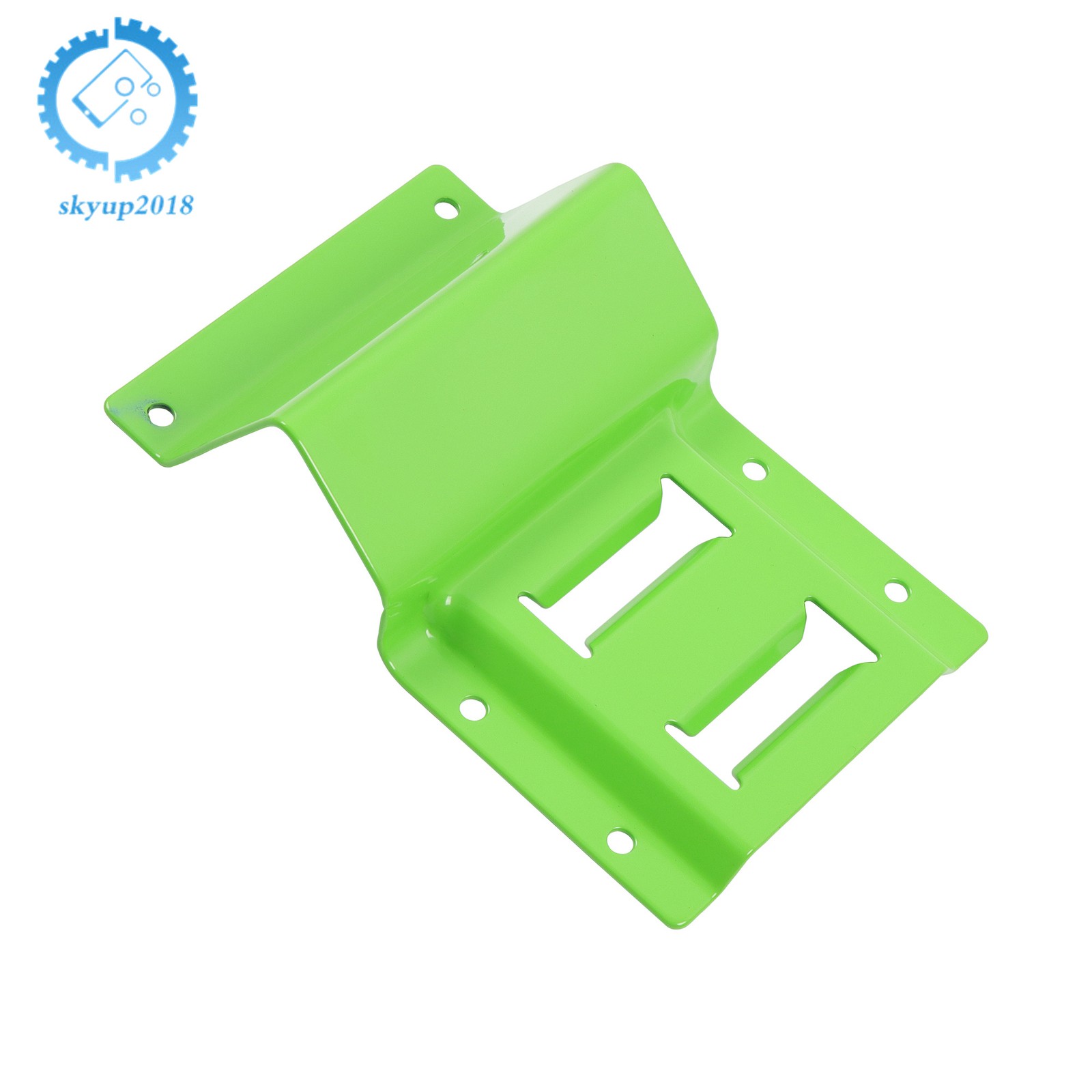 Green Wheel Chock And 6ft Ratchet Strap Kit For E Track System ATV UTV Tractors