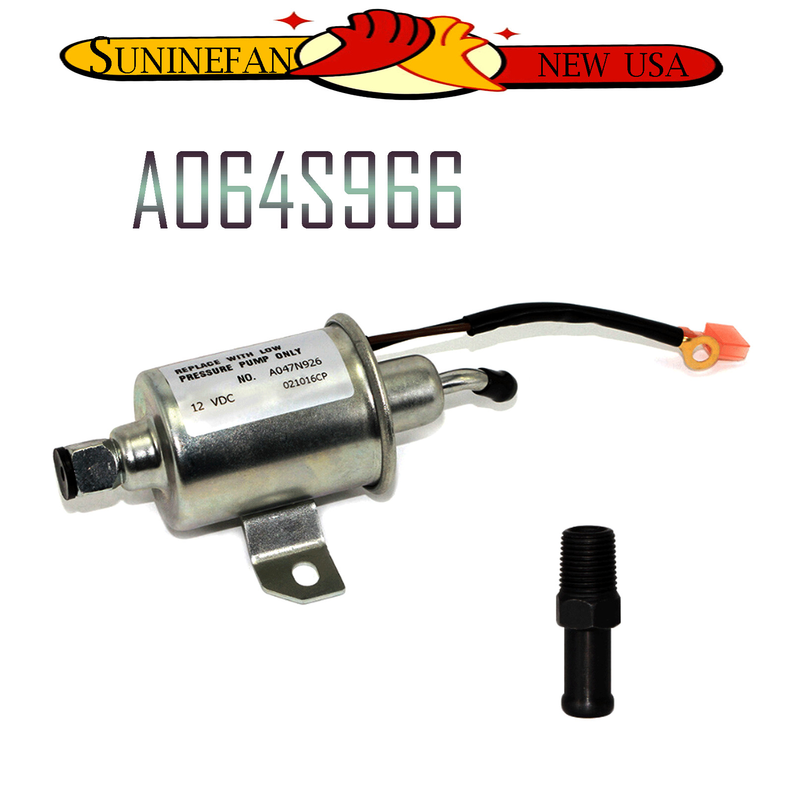 FOR A064S966 Cummins Fuel Pump 12VDC; Replaces A047N926 & A029F889