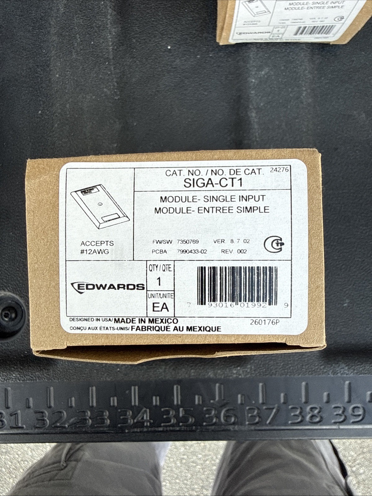 Edwards SIGA-CT1 Single Input Module for Fire Alarm System And Signaling Device