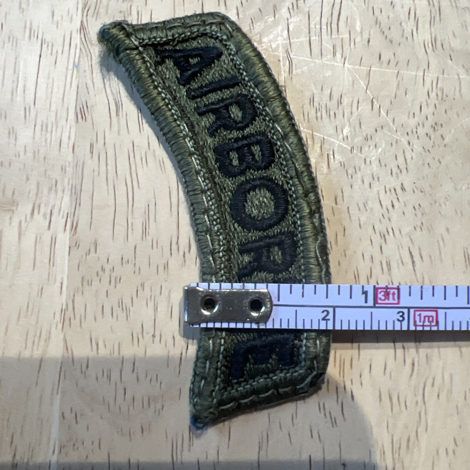 US Army Airborne Rocker Tab Green Patch