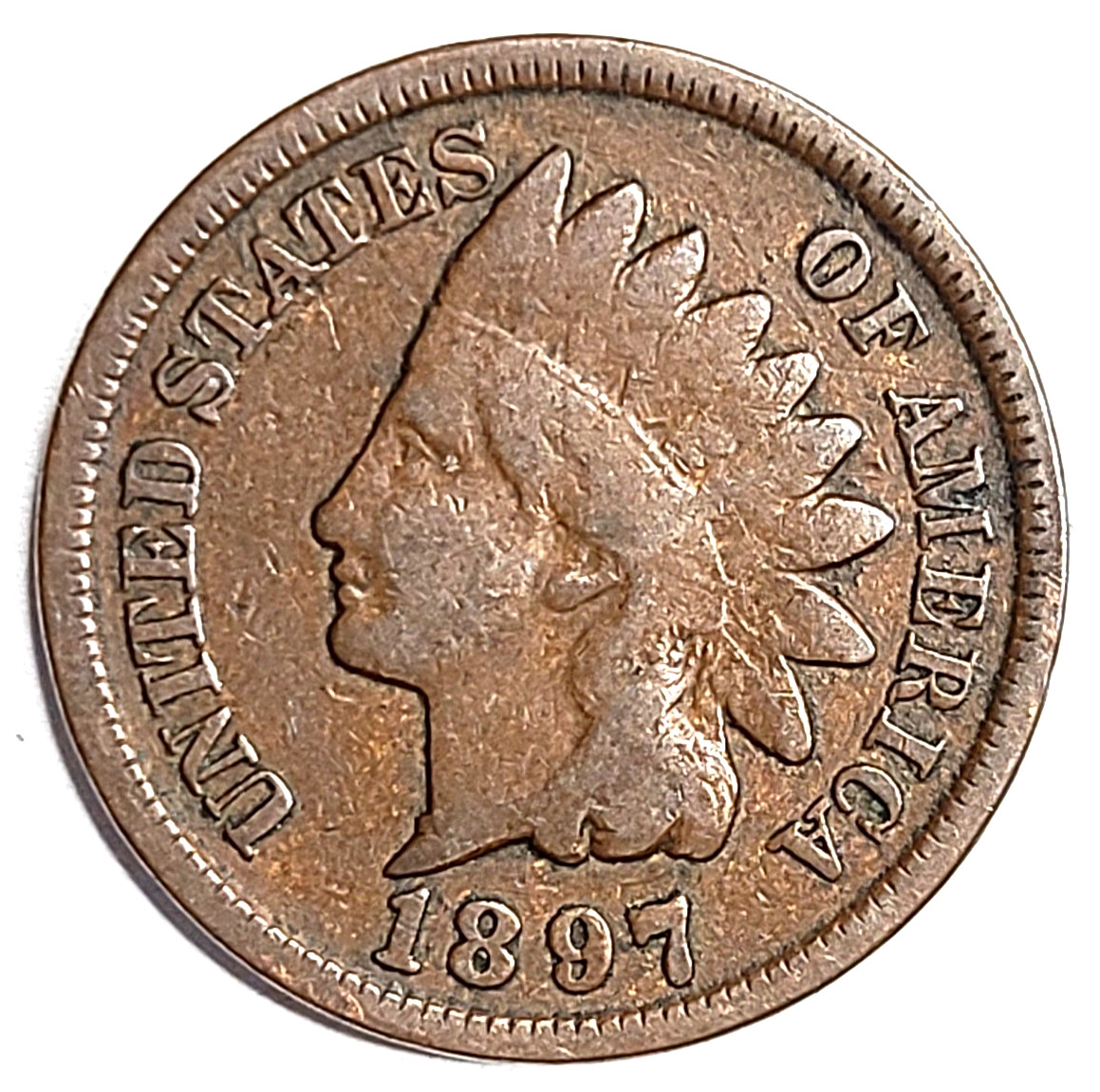 ⭐ 1897 Indian Head Cent Penny Coin ⭐ ***FAST 🆓️ SHIPPING***  [ACTUAL COIN] ⭐ 💖