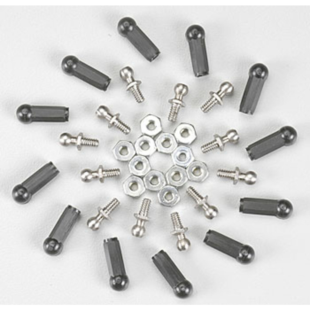 Associated 6271 RC10 Ballstud Set .20 silver