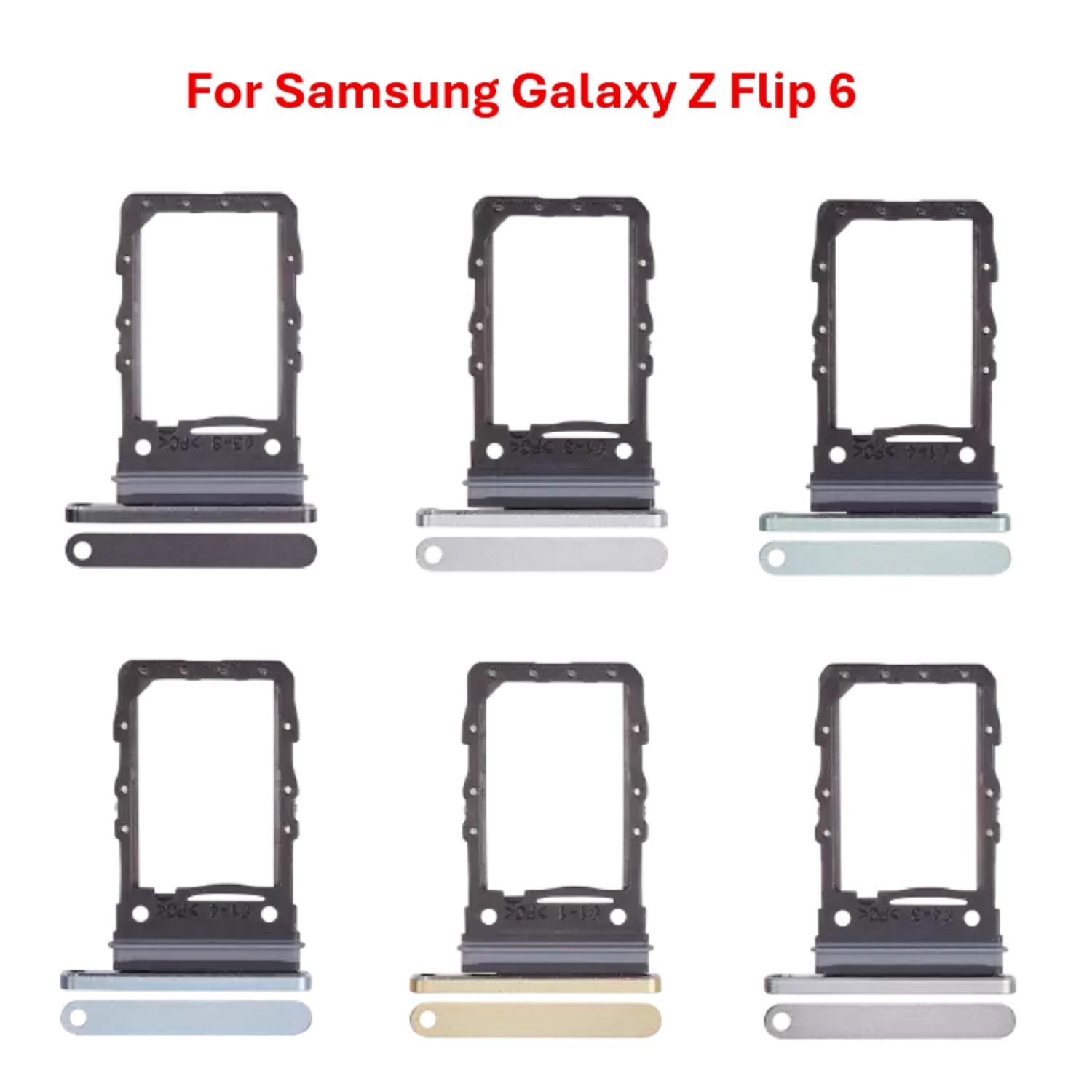 Single Sim Card Holder Tray Replacement OEM For Samsung Galaxy Z Flip 6 (F741)