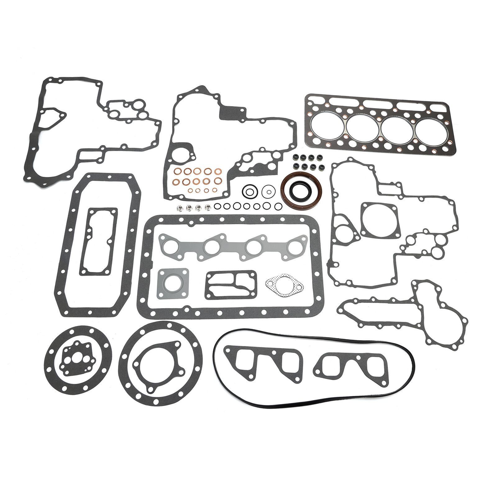 Complete Cylinder Head With Valve Spring & Gasket Kit For Kubota V1902 Engine E4