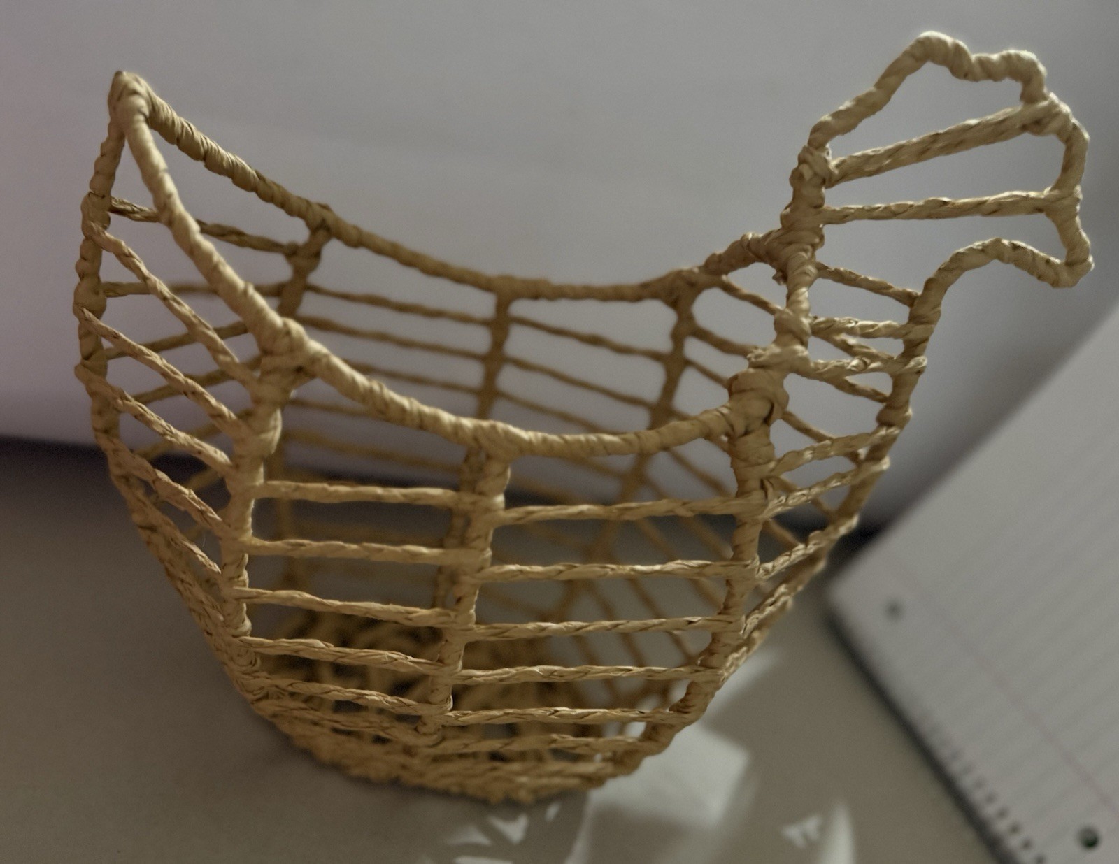 Chicken Shape Wicket Style Basket