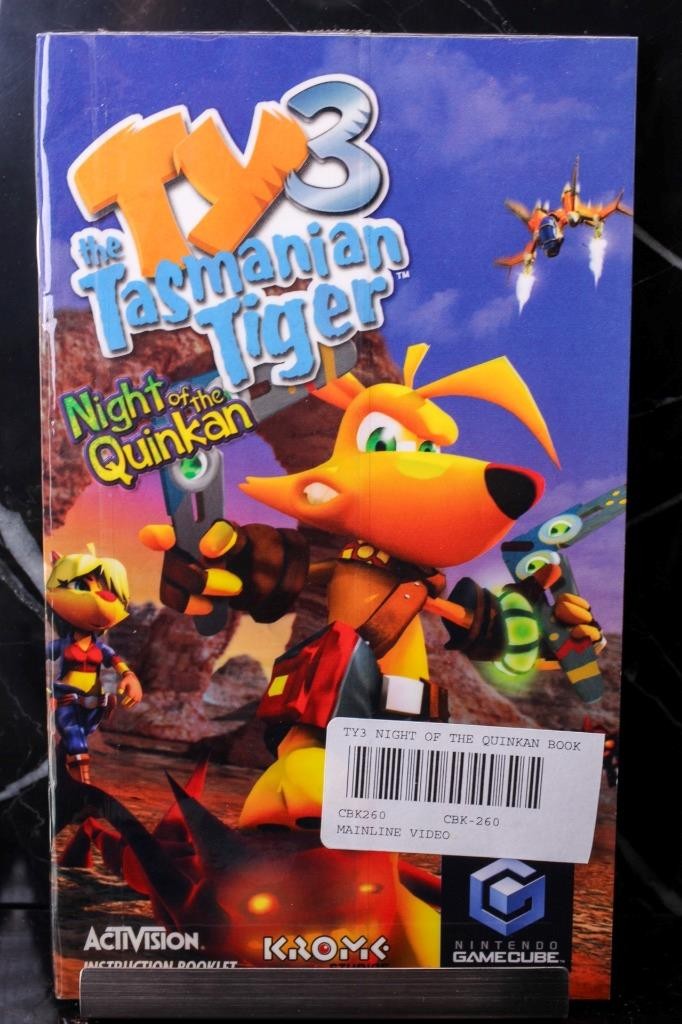 NO GAME- Ty the Tasmanian Tiger 3 Authentic MANUAL ONLY! Nintendo GAMECUBE