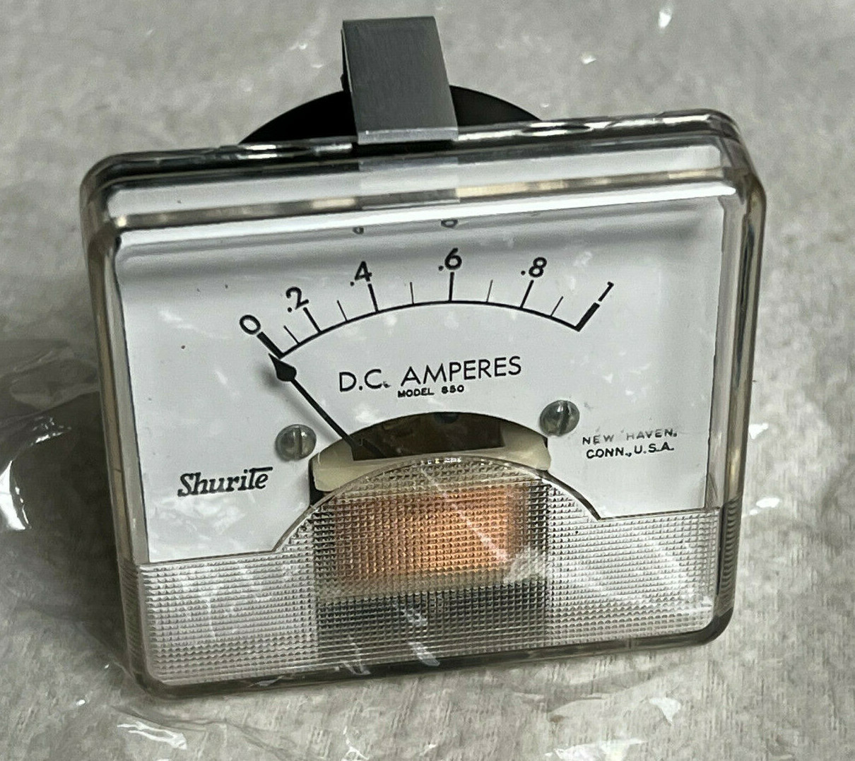 NEW Shurite Panel Meter 8201 Analog Panel Meter 0A to 1A DC Current (850 Series)