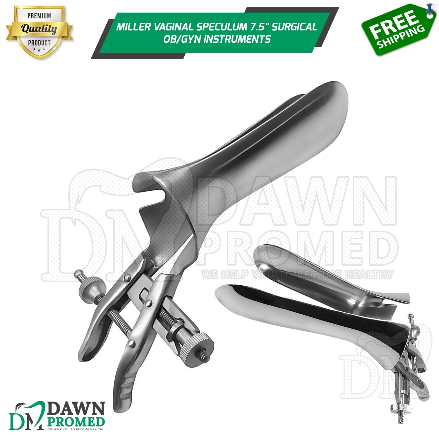 Miller Vaginal Speculum 7.5" Surgical Obstetrics & Gynecology Inst German Grade