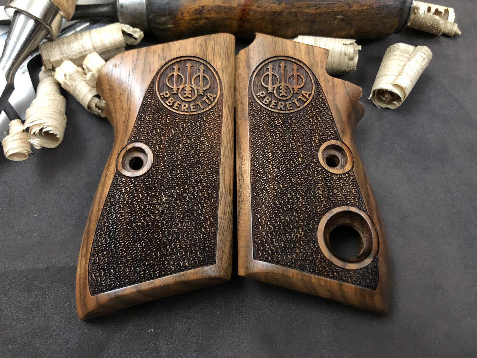 Beretta Mod 70 70S 71 Puma Turkish Walnut Wood Grips Handmade. Us Based Seller