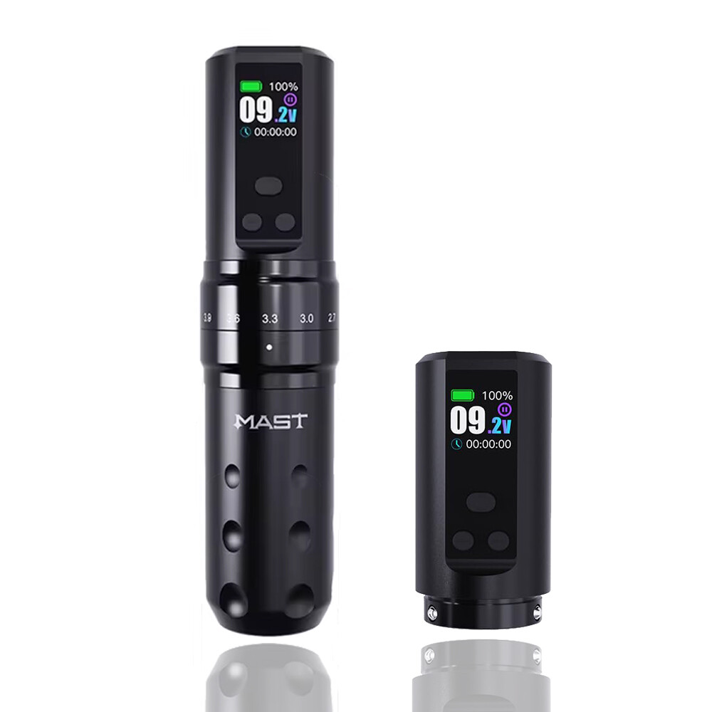 Mast Wireless Tattoo Machine Rotary Pen Battery Pack Adjustable 2.4-4.2mm Stroke