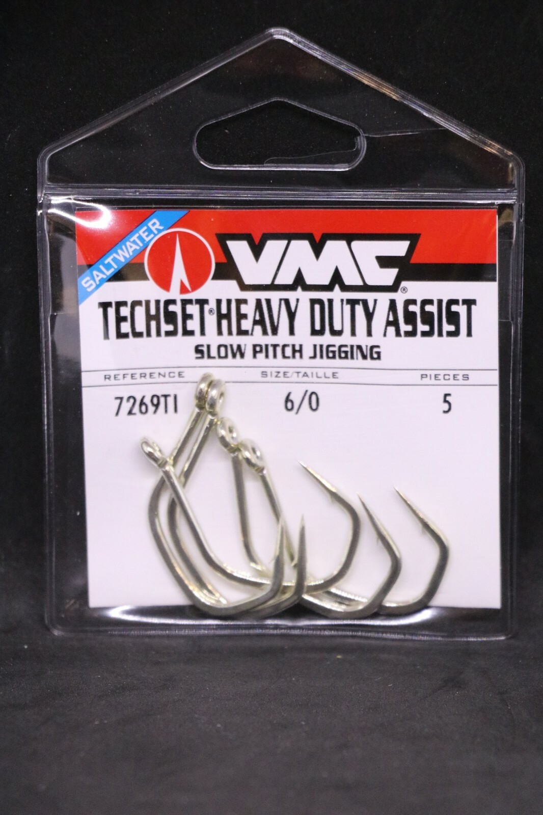 VMC 7269TI TechSet Heavy Duty Assist - Size 6/0 - Pack of 5 Hooks