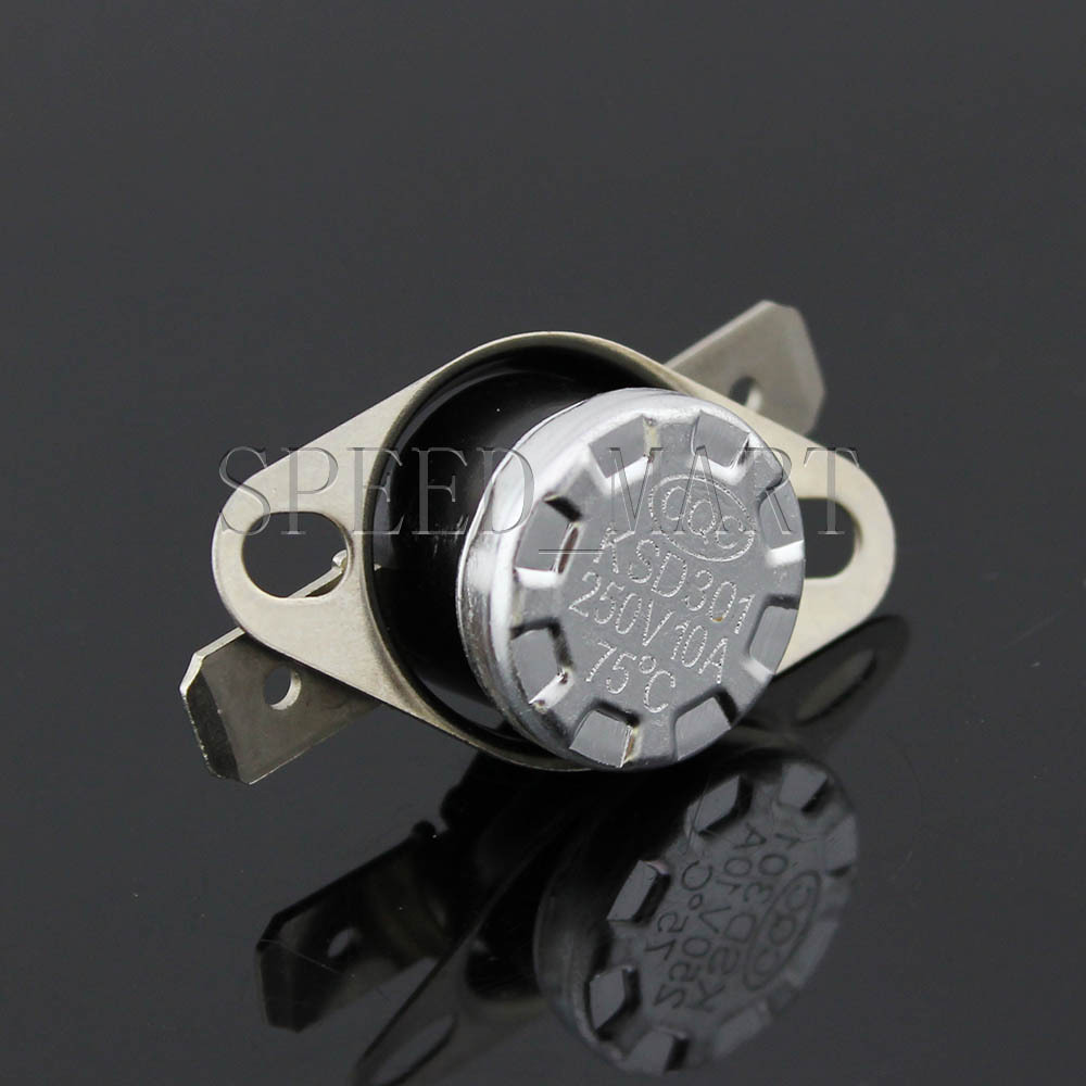 Temperature Switch Control Sensor Thermal Thermostat 75°C N.C. KSD301