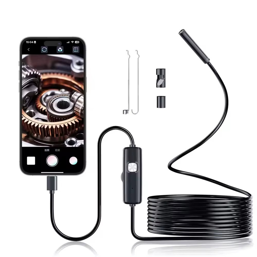 7MM USB Type-C Endoscope Camera 1/2/5/10M Borescope Inspection Android PC