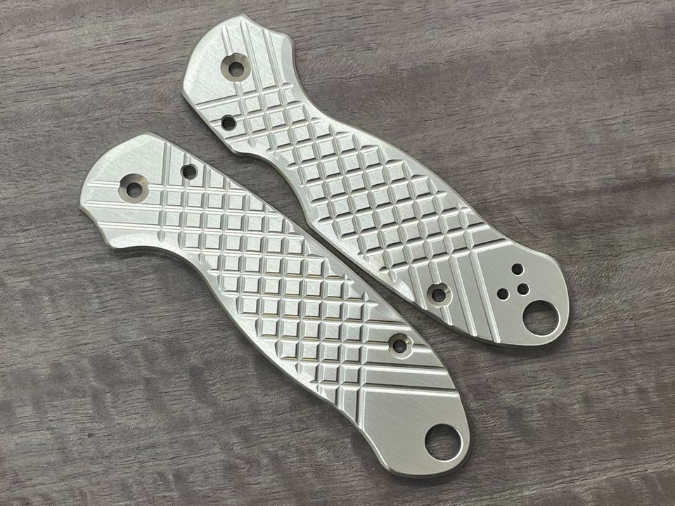 Spyderco Paramilitary 3 Scales – Titanium Brass Copper Zirconium Alu Replacement