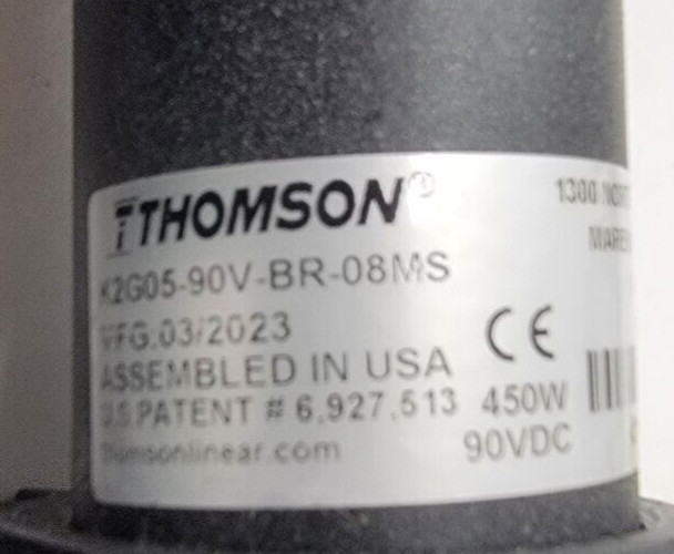 Thomson Linear Actuator K2G05-90V-BR-08MS 450W 90VDC
