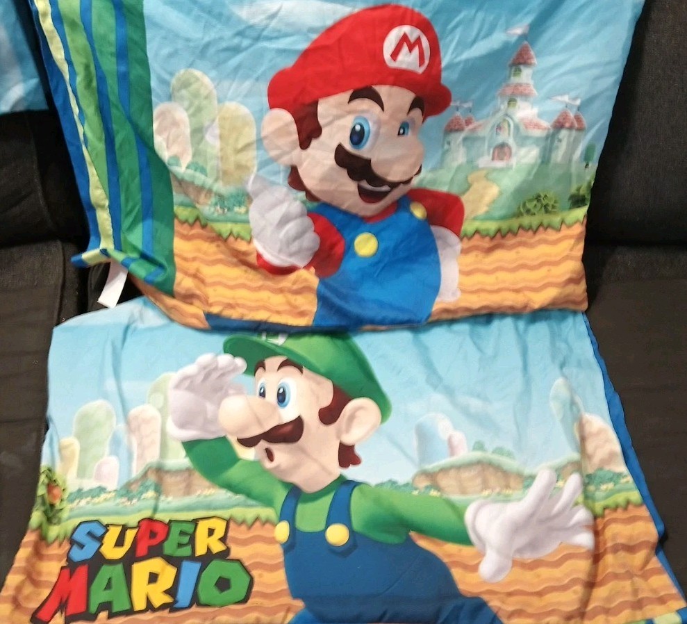 Super Mario & Luigi Reversible Pillowcase Nintendo