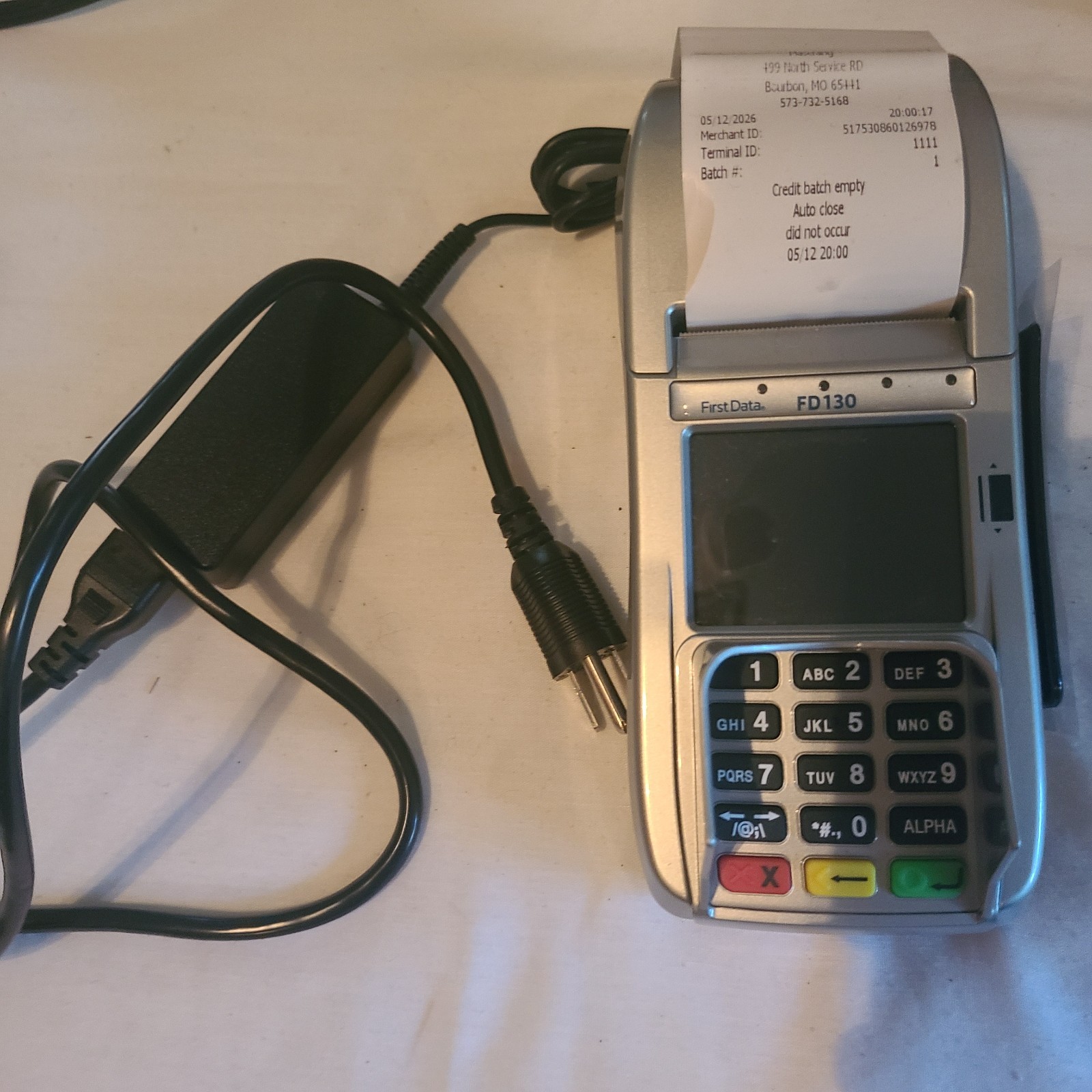 First Data FD130 credit card terminal
