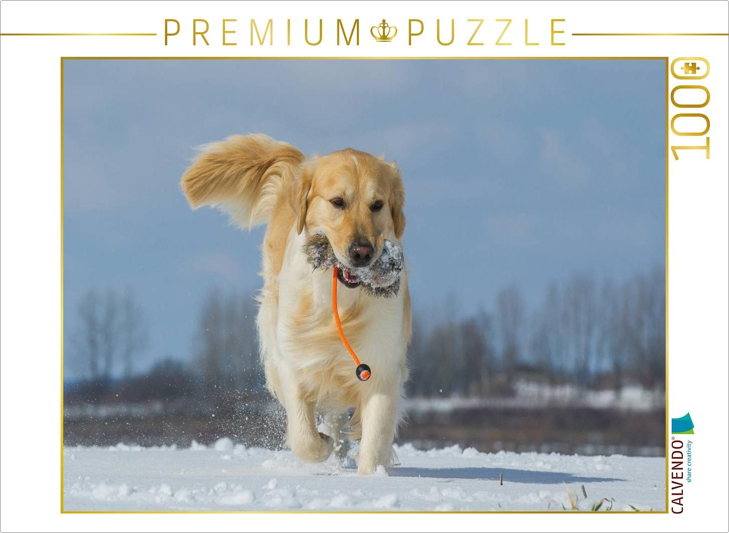 CALVENDO Puzzle Golden Retriever | 1000 Teile Lege-Größe 64x48cm Foto-Puzzle für