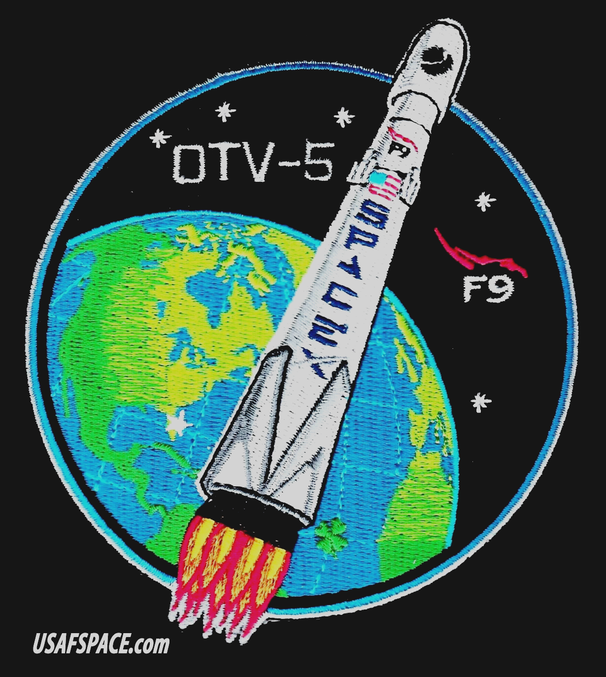 Authentic OTV-5 - SPACEX - FALCON 9 Launch X-37-B USAF DOD SPACE Mission PATCH