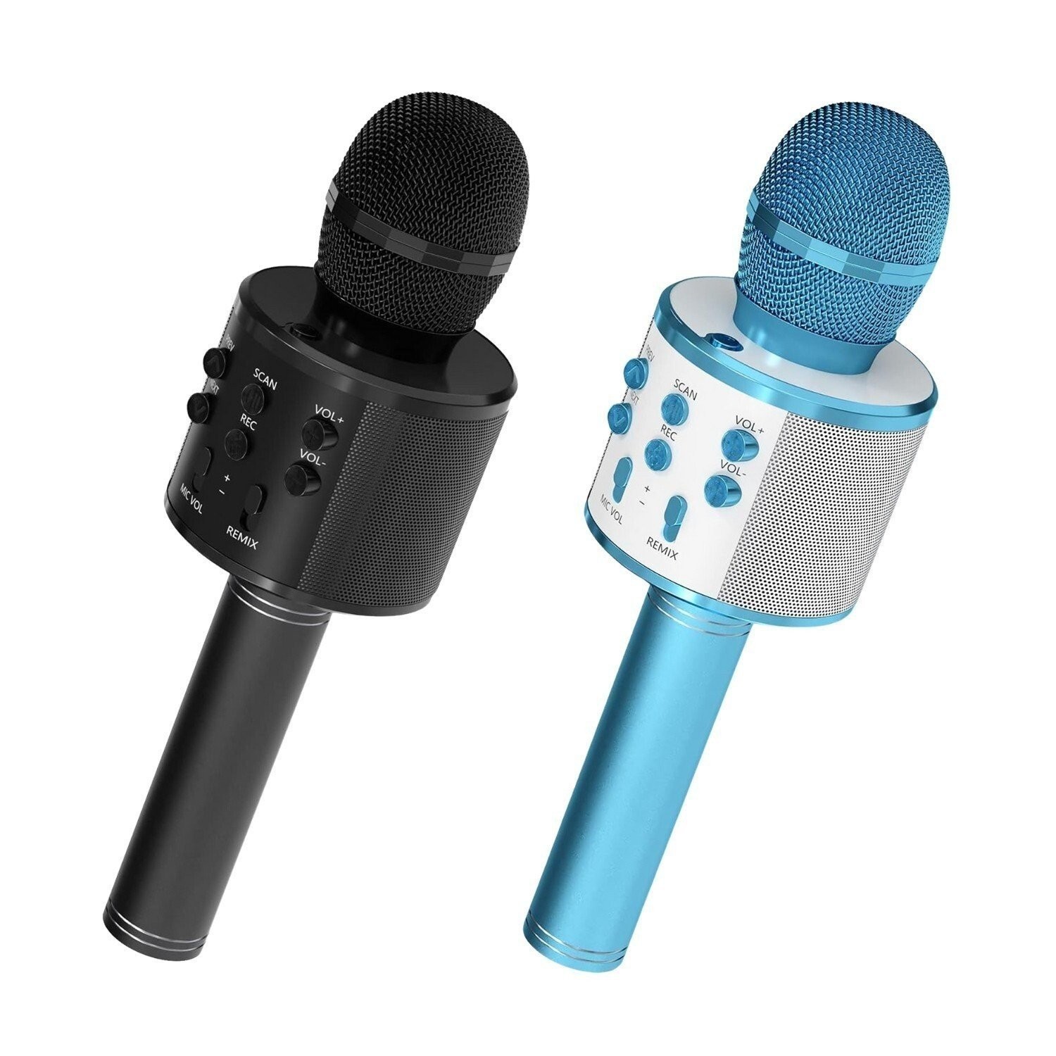 5Core Microphone 2Pc Wireless Karaoke Mic w Speaker Portable Bluetooth Microfono
